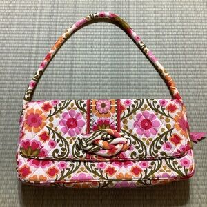 Vera Bradley Retired Folkloric Knot Just a Clutch Shoulder Bag Purse